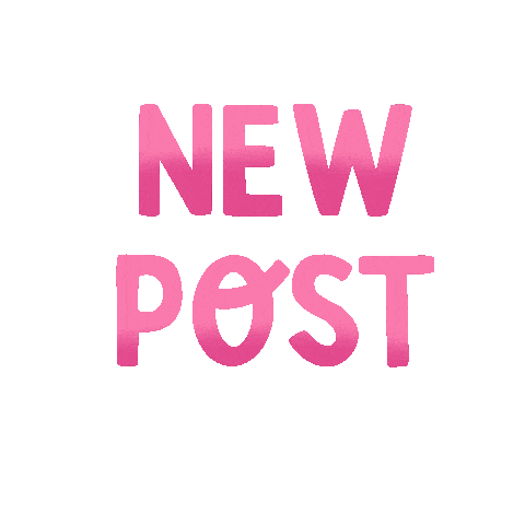 Pink New Post Sticker