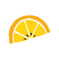 Orange Fruit Sticker by babauba