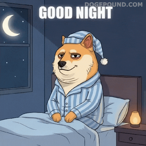 Tired Good Night GIF by Doge Pound