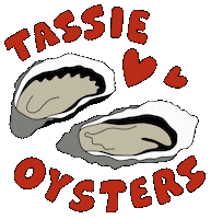 Oysters Love Sticker by Tasmania