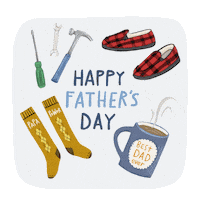 Fathers Day Illustration Sticker by A Peace of Werk