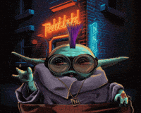 erdoganpaksoy night yoda babyyoda digitaldrawing GIF