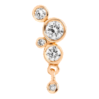 Yellow Gold Sticker by Maria Black Jewellery