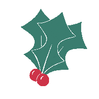 Christmas Holly Sticker