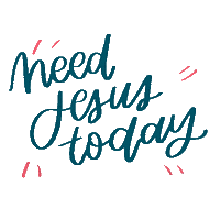 mackleelettering jesus god today faith Sticker