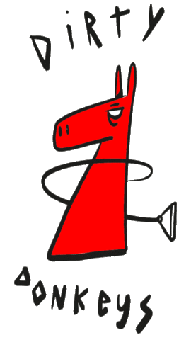 Donkey Shred Sticker by Nona Drinks