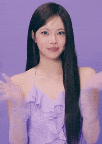 Waving Purple Dress GIF