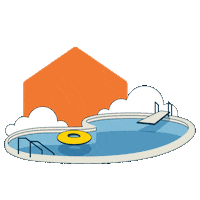 Pool Party Vacation Sticker by Vacasa