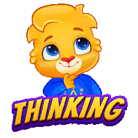 Let Me Think Sticker by Lucas and Friends by RV AppStudios