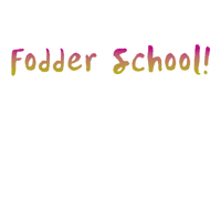 Fodder School Sticker by willaworkshops
