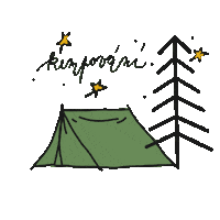 Instagram Camping Sticker