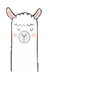 LazyLamaNL blink llama lama knipoog Sticker