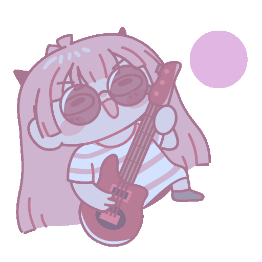 Rock Guitar Sticker