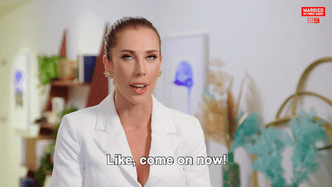 Come On Reaction GIF by Married At First Sight