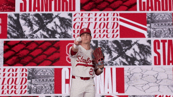 Baseball Point GIF by Stanford Athletics