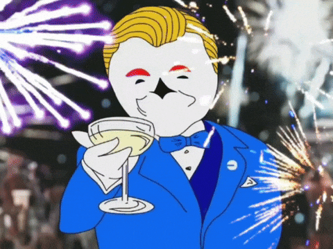 AweboToken giphyupload congratulations awebo millionare GIF
