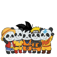 One Punch Man Friends Sticker by PandaPals