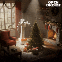Christmas Tree Robot GIF by OpenDroids