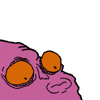 Big Eyes Wow Sticker by joe bell