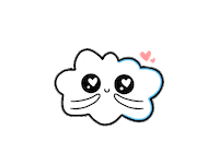 cloudygif hearts cloud cloudy cloudygif Sticker