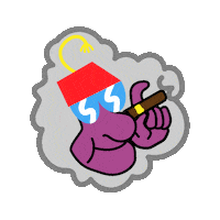 Happy Smoke Sticker