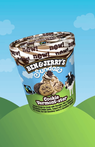 Ben & Jerry's New Flavor Cookie Vermont-ster