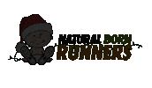 Natural-Born-Runners christmas santa norbert nbr Sticker