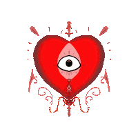 I Love You Hearts Sticker