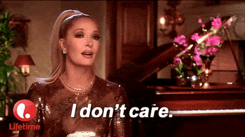 I Dont Care Idc GIF by Lifetime Telly