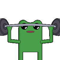 Gym Frog Sticker by fwogs