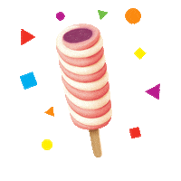 Popsicle excited summer yummy delicious Sticker