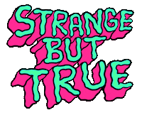 Strange But True Sticker by Russell Taysom