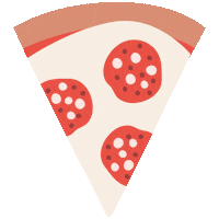 Hungry Pizza Sticker