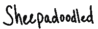Sheepadoodled sheepadoodle sheepadoodled Sticker