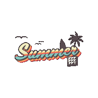 Summer Beach Sticker by Trebas Institute Toronto