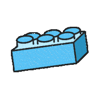 Lego Brick Sticker by Biloba - Pédiatrie 7J/7