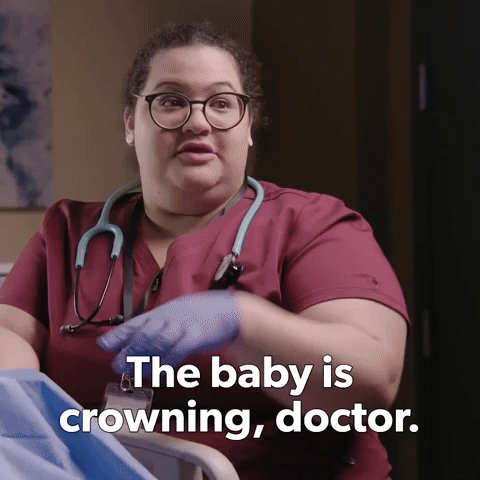 The Baby Is Crowning