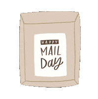 occasionalish mail shipping package happy mail Sticker
