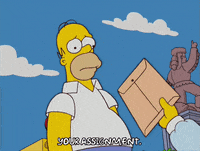 Nervous Episode 19 GIF by The Simpsons