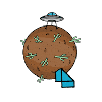 Space Planet Sticker by Becreative Marketing