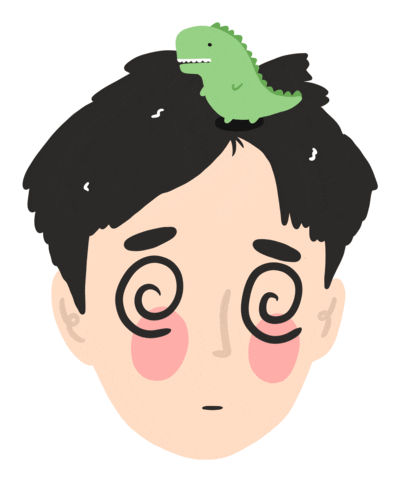 Confused Confusion Sticker by Patricia Tjandra