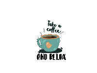 iHlustra coffee relax cafe coffe Sticker