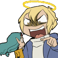 Angry Demongirl Sticker