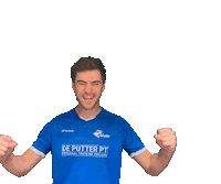 kvBlauwWit bw kloetinge blauw wit kloetinge bw 2 Sticker