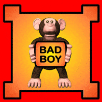Bad Boy Monkey GIF