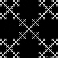 pislices loop 3d trippy black and white GIF