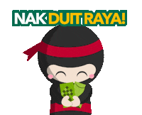 Ninja Van Raya Sticker by ninjavanmalaysia