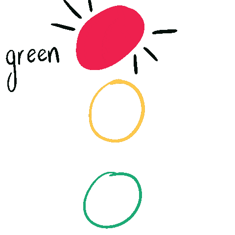 valerieemrikashaffer go procreate green light valermika Sticker