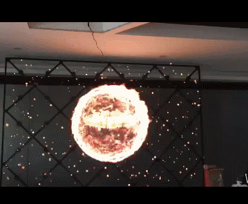 3d hologram led fan display GIF