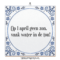 Water Humor Sticker by Tegelspreuken.nl